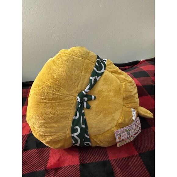 Nemuneko Furyu XL Toreba Prize Plush Brown Ginger Orange Green Japan Import NWT - Picture 3 of 5